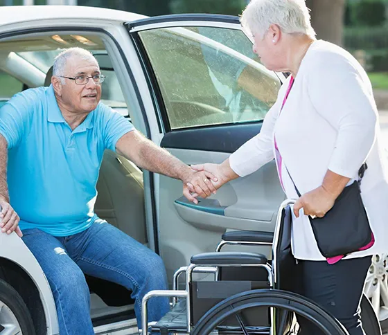 Comfortable transport service providing safe and relaxing travel for patient transportation needs.